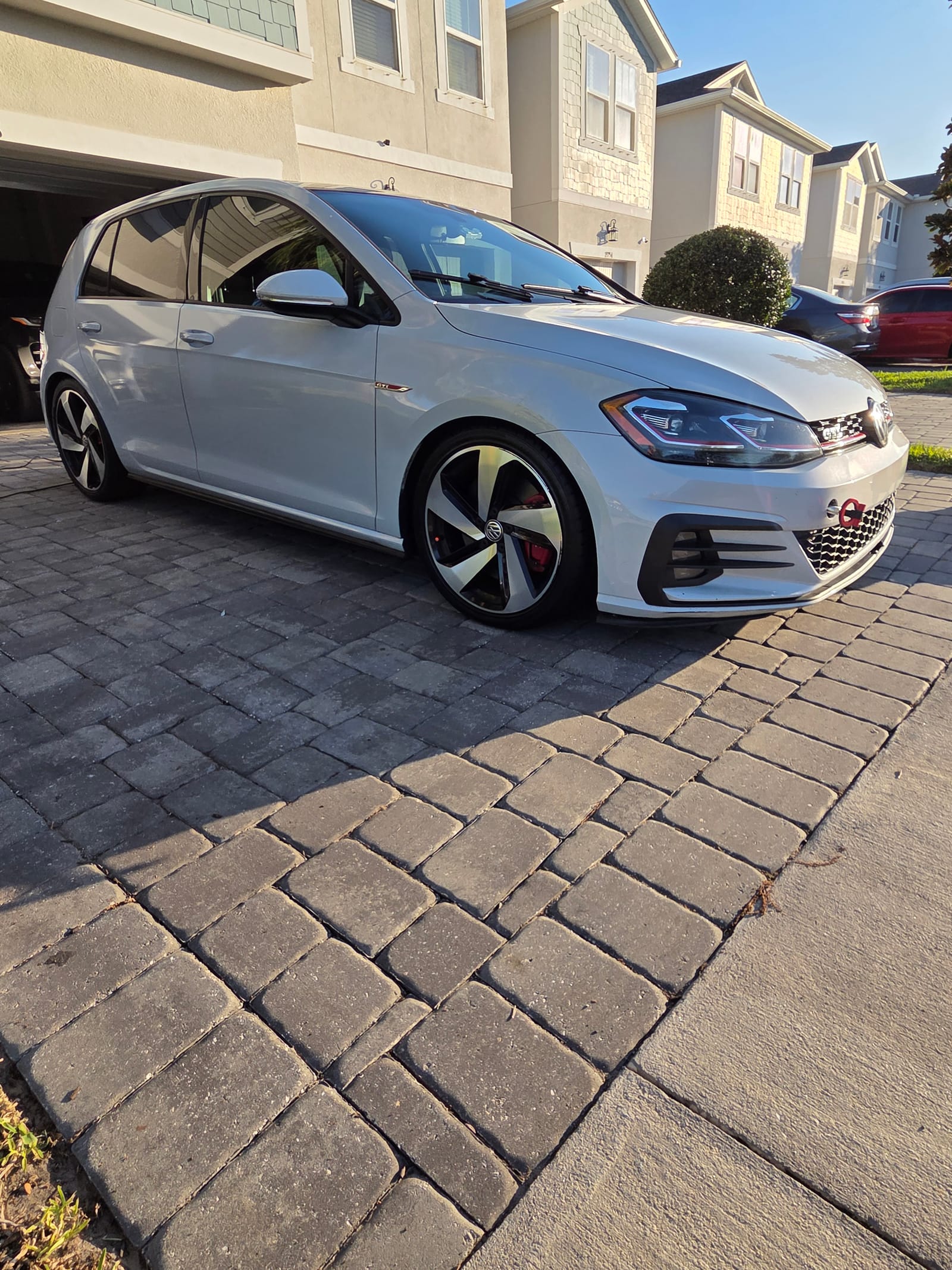 White Volkswagen GTI after a detail, GG Detailing